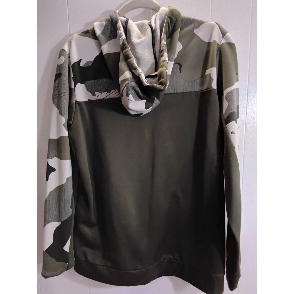 Nike Hoodie Womens Medium Pullover Sweatshirt Sportswear Essential Funnel Neck - Picture 3 of 4